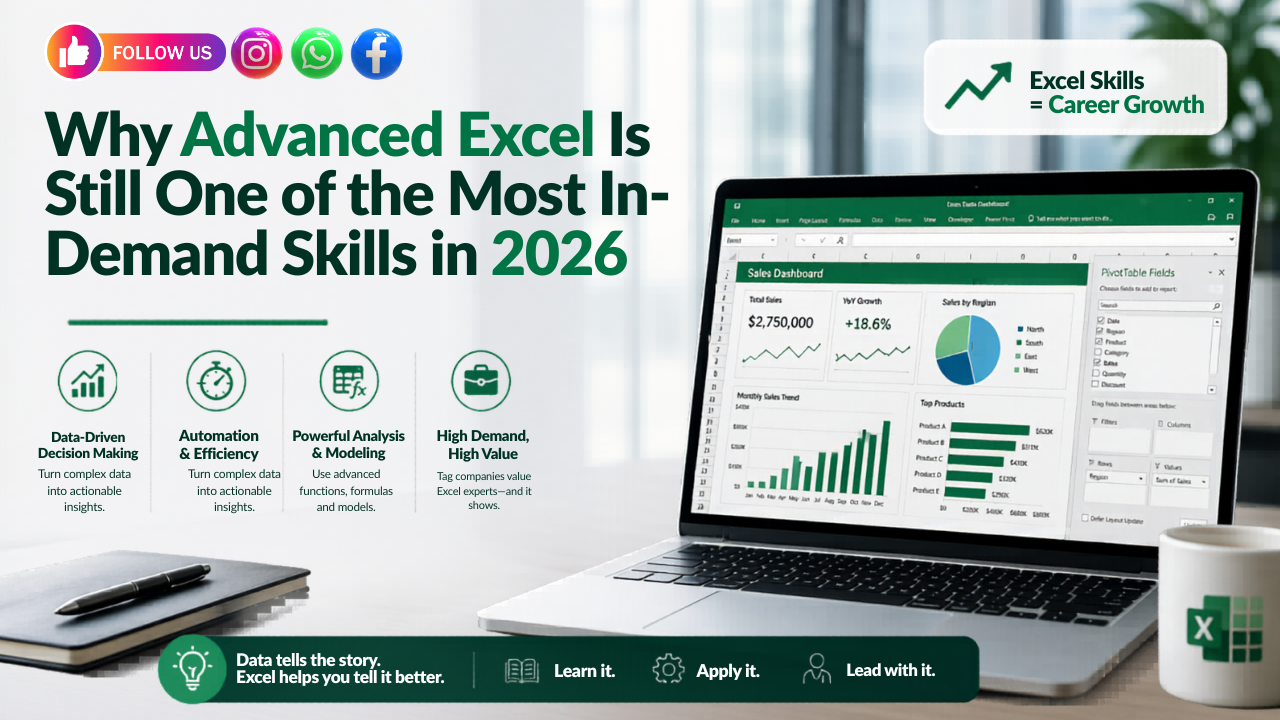 Why Advanced Excel Is Still One of the Most In-Demand Skills in 2026 jbk it technologie hyderabad