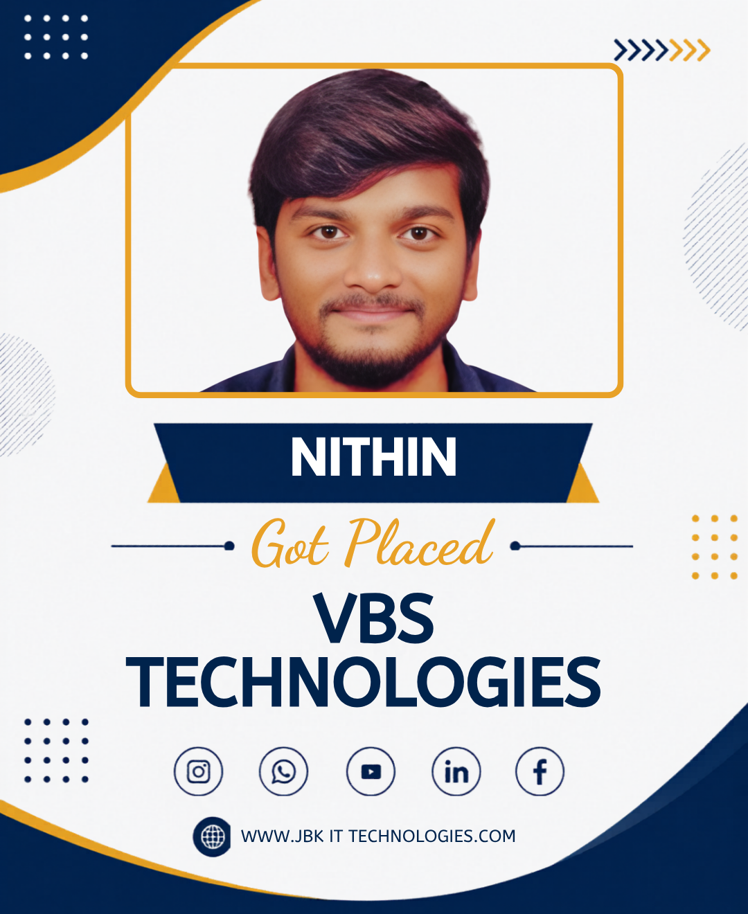 JBK IT technologies Placed students (12)
